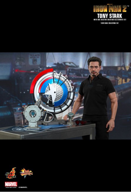 Tony Stark with Arc Reactor Creation Accessories